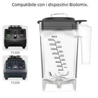 BioloMix Digital BPA FREE 2L Automatic Professional Blender, Juicer Food Processor Ice Smoothies Fruit, FREE GIFT 600ml dry jar 2