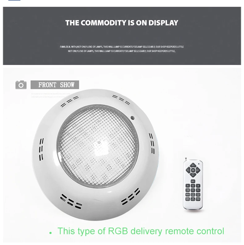 Description Picture 5 of itemUV-Anti PC Material Underwater Lamps Luces De La Piscina PAR56 Color Changing 12V Waterproof IP68 Wall Mounted RGB Pool Lights