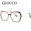 Anti Blue Light Metal Polygons Square Reading Glasses For Ladies Retro Luxury Oversized Eyeglasses Magnifying Presbyopic Eyewear 6