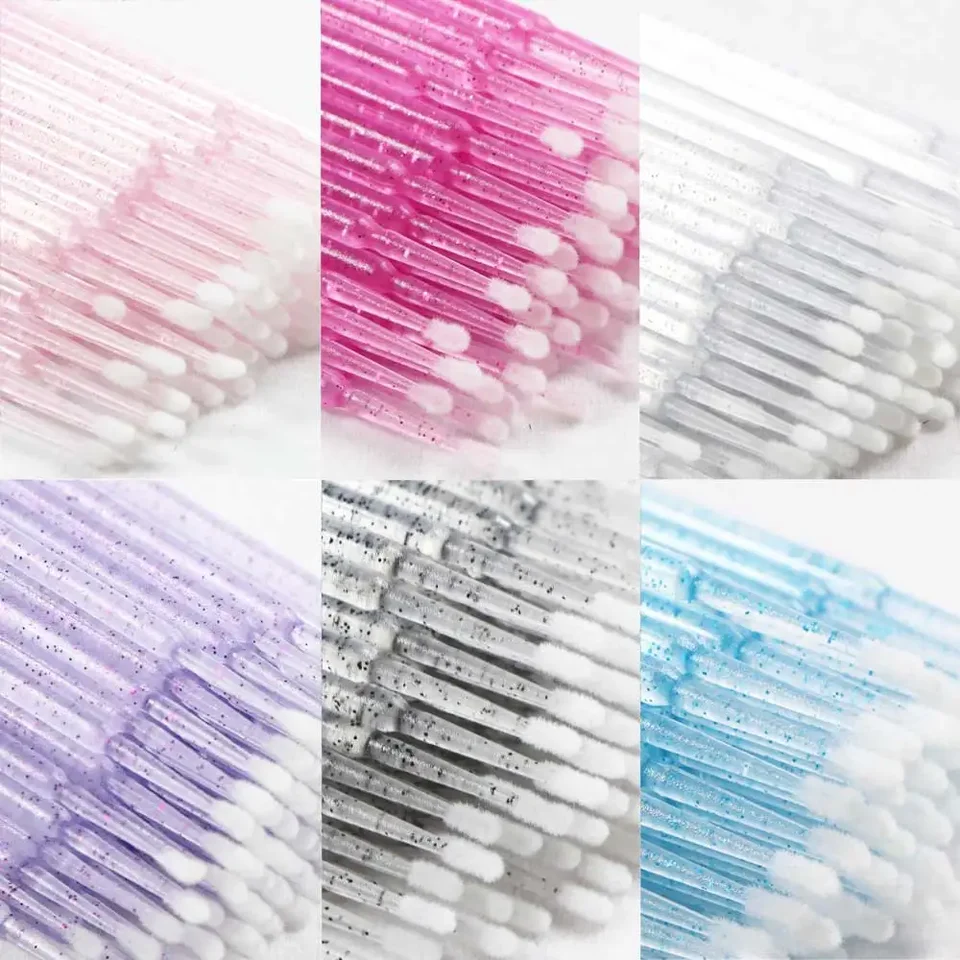 Crystal Disposable Eyelash Brush Microbrush Applicators