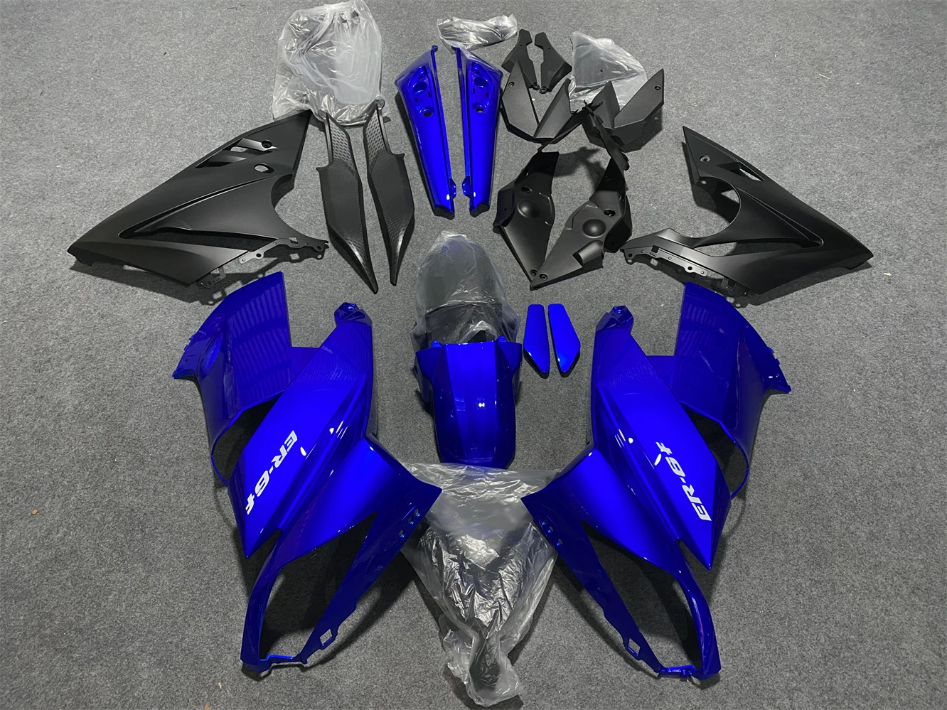 

Комплект обтекателей для мотоцикла подходит для ER4F 09 10 11 лет ER6F 2009 2010 2011 Ninja 650R обтекатель Синий Корпус для мотоцикла