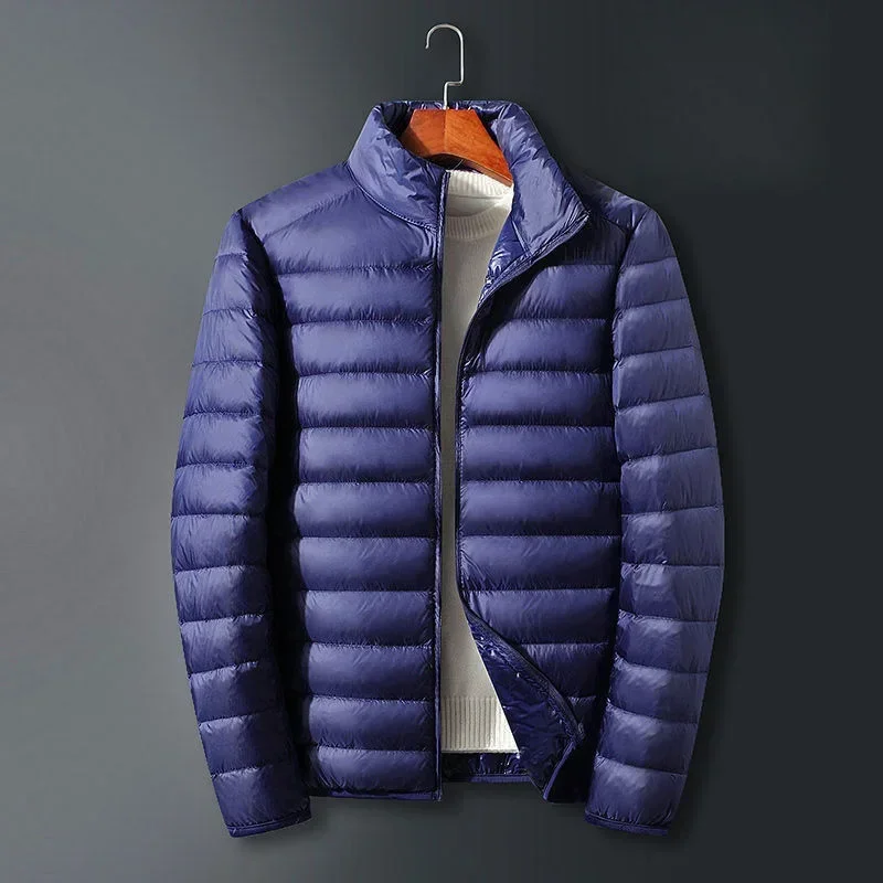 navy Stand Collar