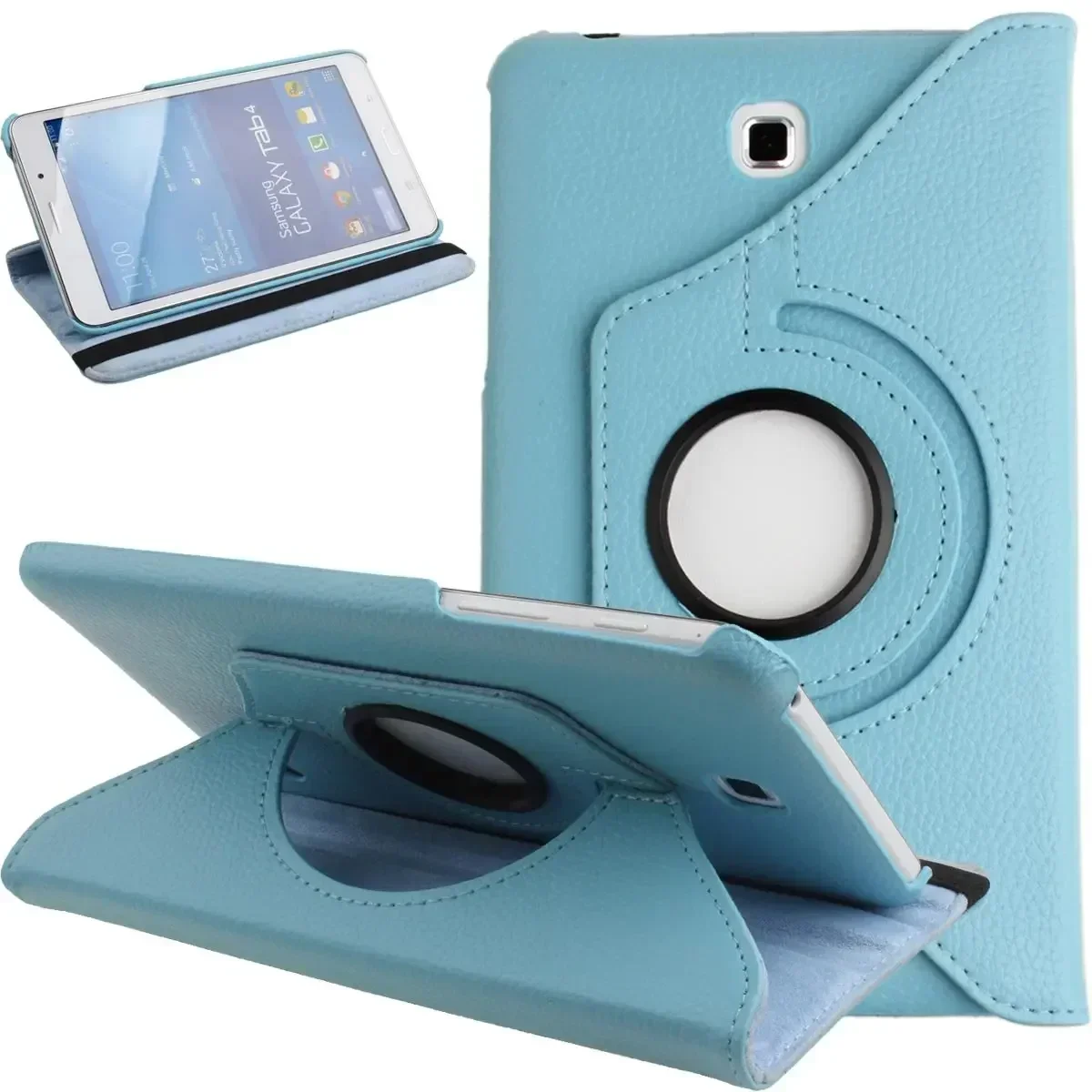 Funda Per Samsung Galaxy Tab 4 7.0 T230 T235 Sm T231 Cover Per Samsung Tab 4 7.0 "360 Custodie In Pelle Pu Con Supporto Girevole Folio Flip