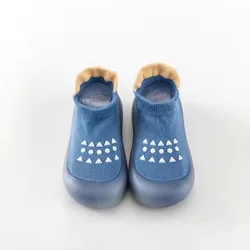 Summer Breathable Children's Soft Sole Shoes - Anti-Slip Mesh Baby Walkers - 3 to 6M (Blue)