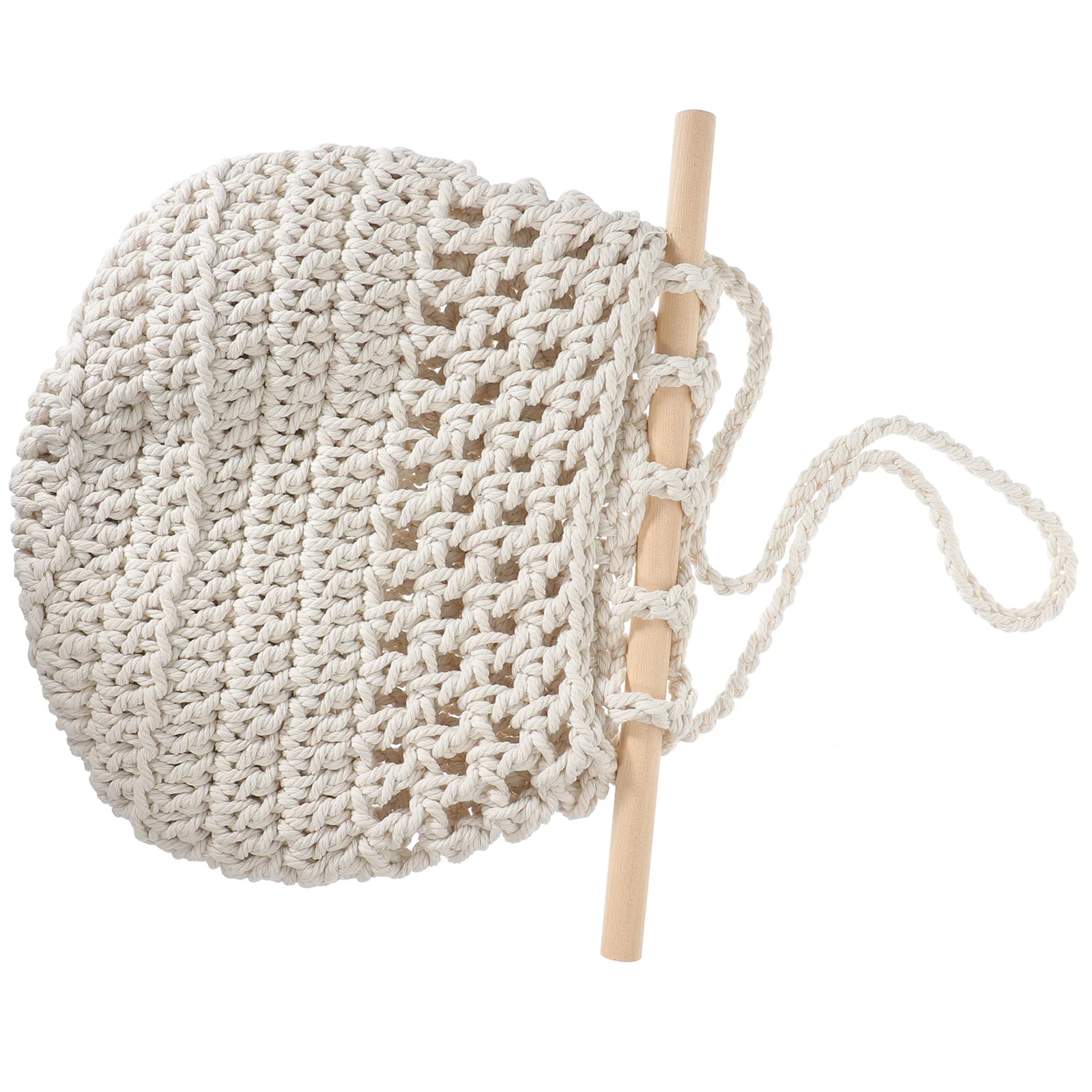 

Hanging Fruit Basket Handmade Boho Cotton Rope Wall Basket Fruit Hanging Basket