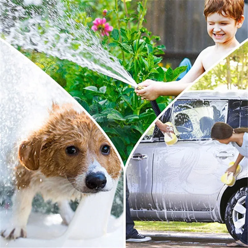 Manguera de riego extensible de agua para el hogar, manguera mágica Flexible de alta presión para lavado de coches