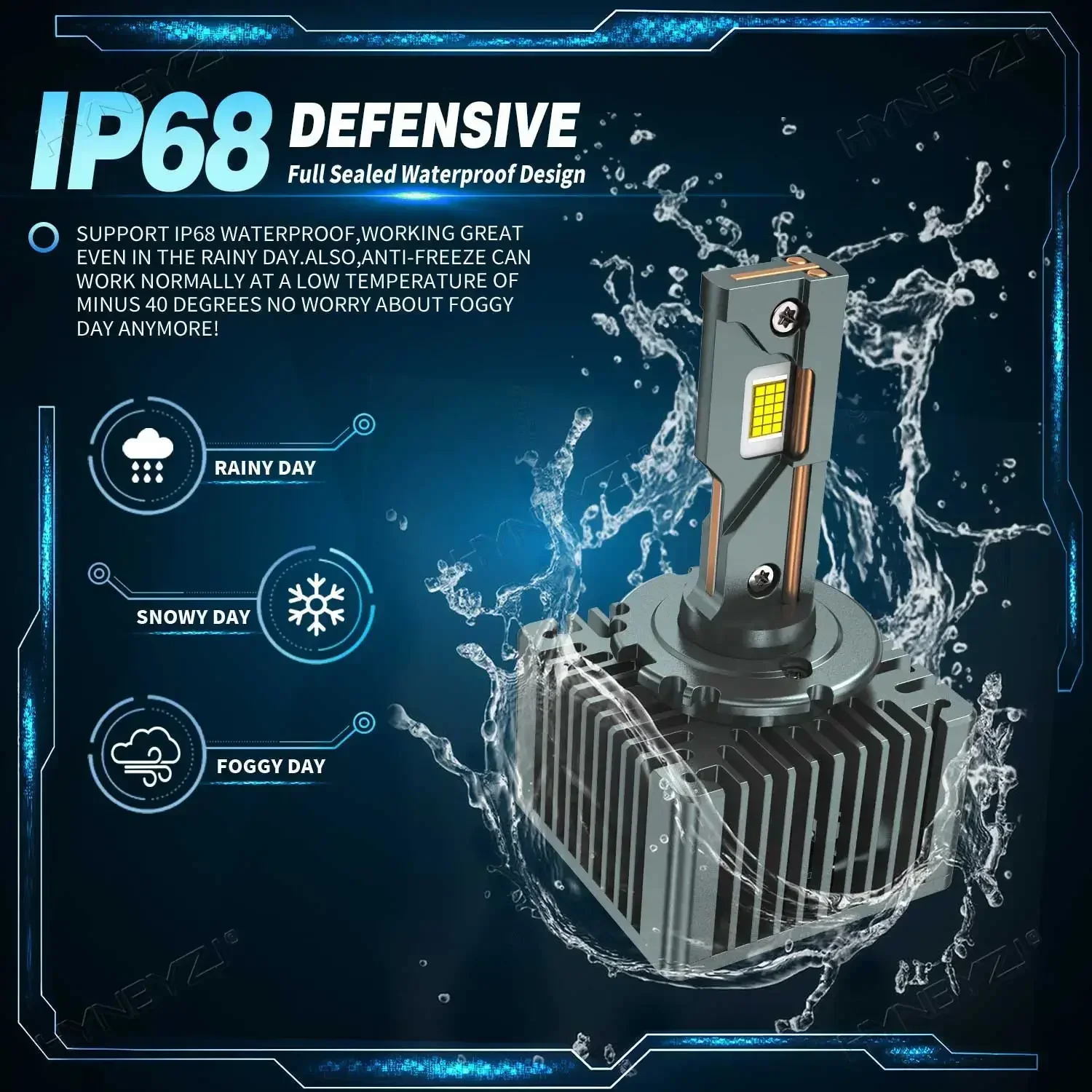 2개입 D1S D3S LED 헤드라이트 HID 1:1 D1R D3R 12V 24V 캔버스 LED 제논 전구 D4S D2S D2R D4R D5 자동차 라이트 CSP 칩 6000K 플러그 앤 플레이