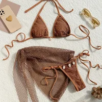 2025 Sexy Bikinis Female Swimsuits Women's Three-Piece Swimwear Beach Swim Wear Bathing Suits Brazilian Bikini Set Pool Bather