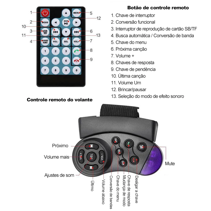 wheel control car radio bluetooth touch screen