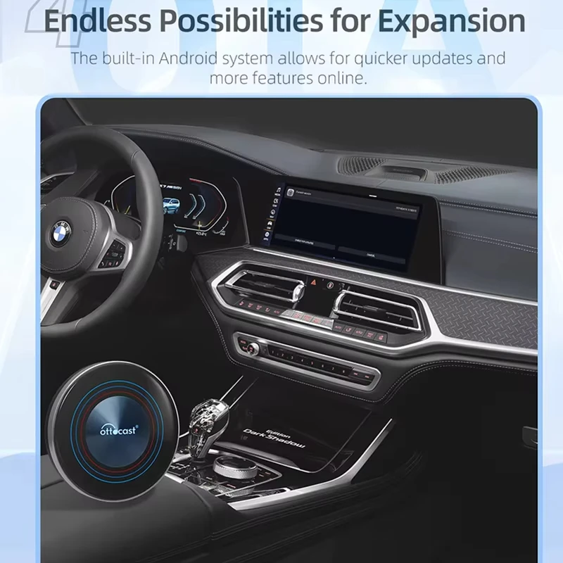 OTTOCAST OttoAiBox i3 Wireless CarPlay Snapdragon 6125 Android 13