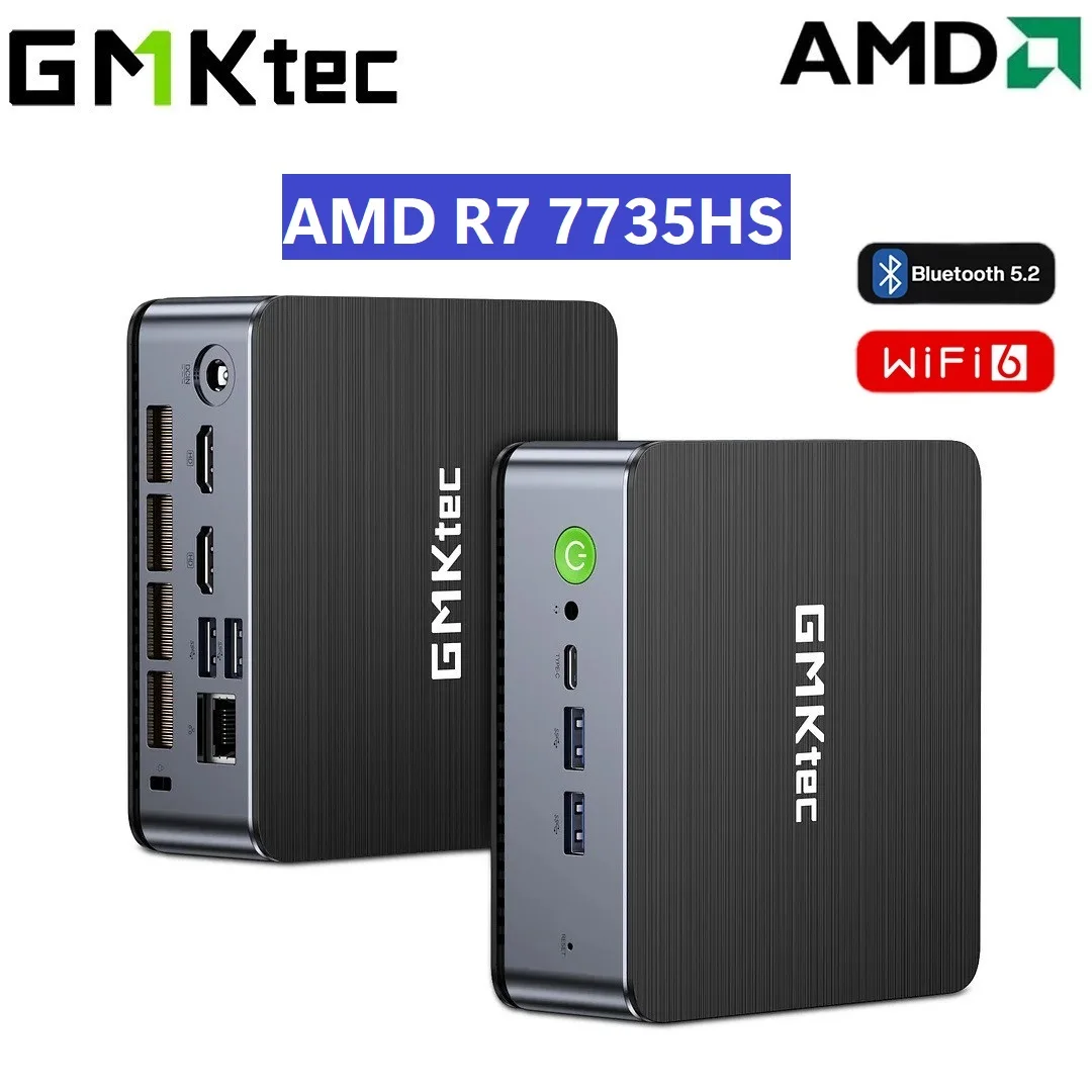 GMKtec K2 AMD Ryzen 7 7735HS Mini PC DDR5 4800MHz PCle 4.0 NVME SSD Window  11 Pro WIFI6 BT5.2 4K 1000M LAN Gaming Computer - AliExpress