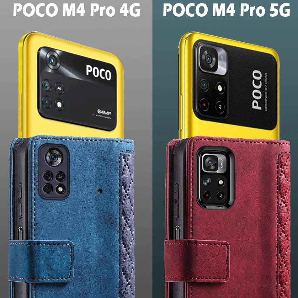 Leather Flip Magnetic Wallet Phone Case with Card Holder and Stand Function