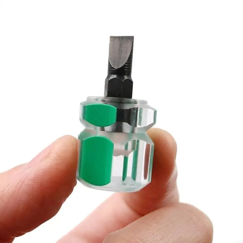 C1FE 무 머리 스크루 드라이버 미니 소형 휴대용 투명 손잡이 수리 손 도구 재봉틀 수리 스크루 드라이버