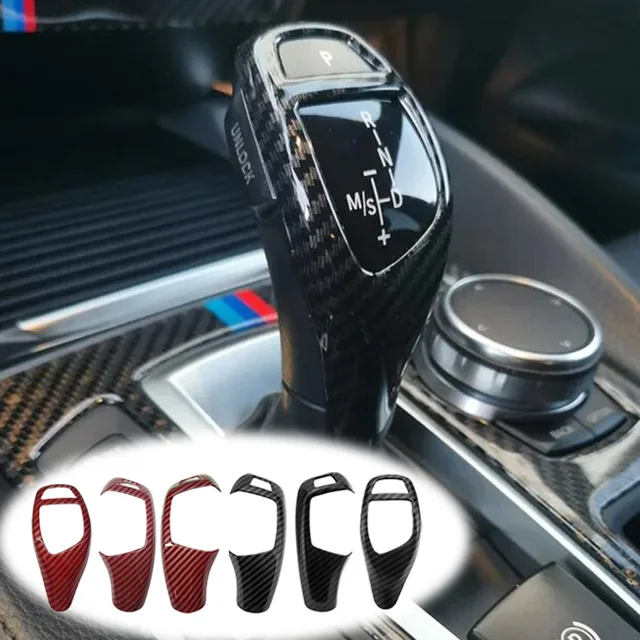 Adesivo In Fibra Di Carbonio Per Pomello Cambio BMW - Compatibile Con Serie 3, 5, 7, X3-X6 - Foto 3