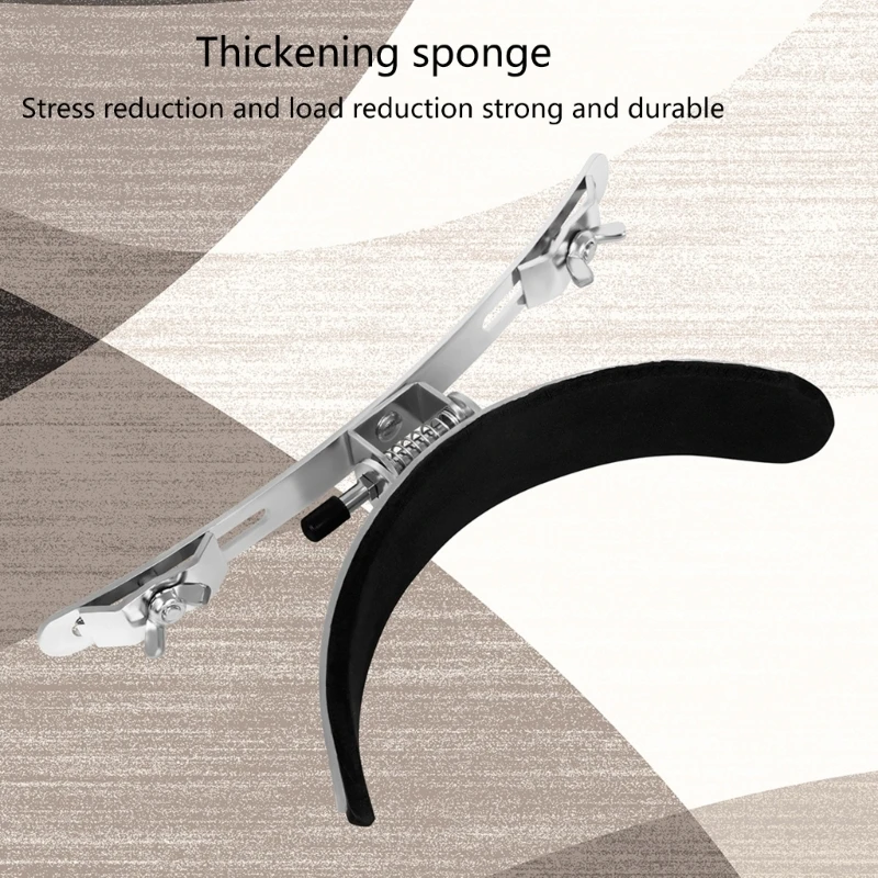 yunyun Drum Leg Holder March Marchings Snare Drum Leg Clamp Portable Leg Rest Sponge Decompression Drum Rack Easily to Install