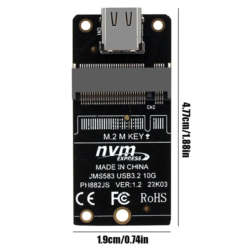 NVME M.2 to CŸ HDD ̽  , HDD Ŭ,  , JMS583 Ĩ, USB3.2  2230 2242 2260 2280  SSD