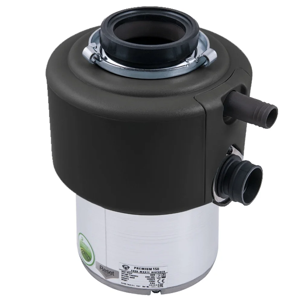 Измельчитель пищевых отходов STATUS Premium 150 (Стальная камера, система шумоизоляции, 2 ступени измельчения, Объем камеры 1200 мл)