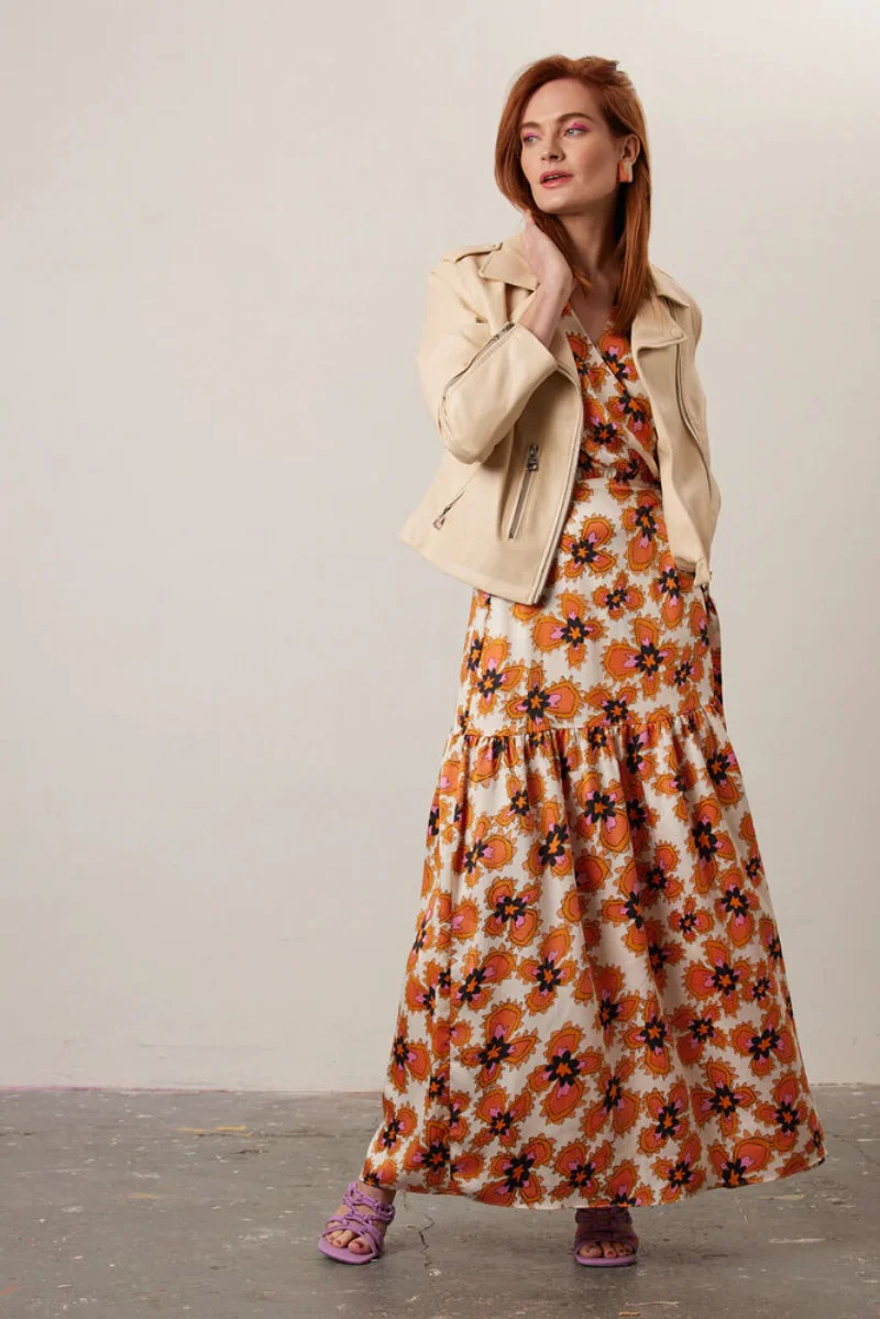 Women Leather Jacket Genuine Lambskin Moto Slim Fit Biker Beige Coat