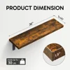 Floating Shelves for Wall, 36" Wall Mounted Rustic Wood Shelves for Bathroom, Bedroom, Living Room(Rustic Brown,Set of 2) 5