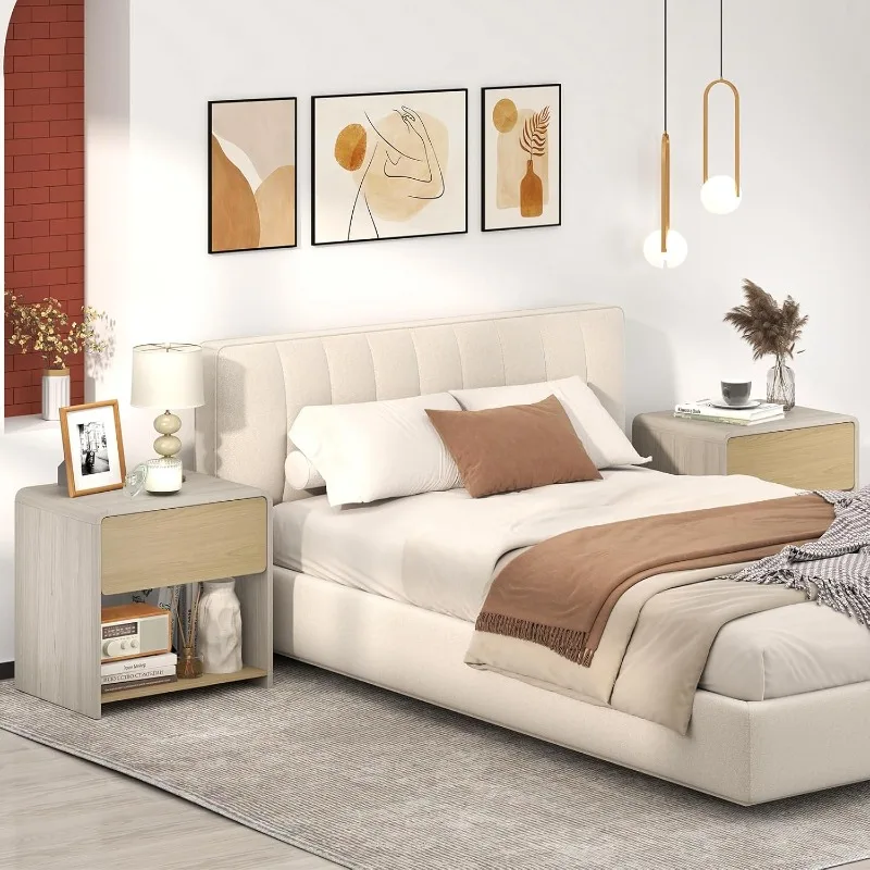 Ljustra Nightstand with Open Shelf