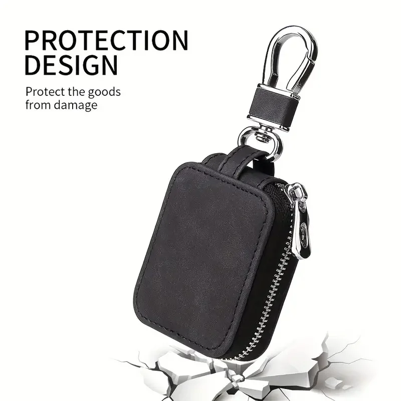 Portable Mini PU Leather Anti Drop Headphone Storage Bag Universal Zipper Anti-Loss Keychain Wireless Headphone Protective Case 4 Portable Mini PU Leather Anti Drop Headphone Storage Bag Universal Zipper Anti-Loss Keychain Wireless Headphone Protective Case 4