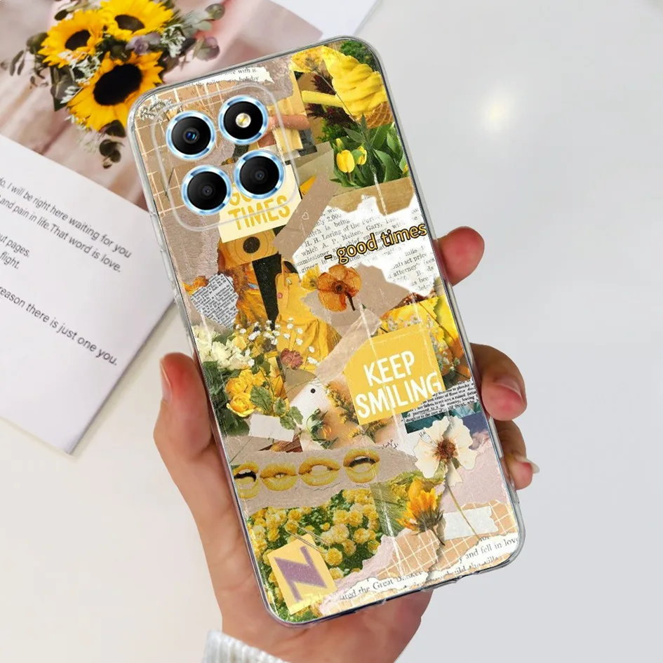 Fashion Butterfly Flower Soft Silicone Shockproof Phone Case Cover