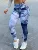 Plus Size Women's Leggings Artificial Slim Fit Printed Camouflage Denim High Waisted Pants Fitness  Pants