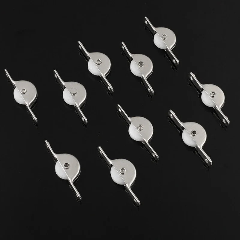 Sliding Door Rollers Window Pulley Door Window Rollers Cupboard Drawer Bin Single Nylon Sliding Roller Pulley Wheel 10Pcs