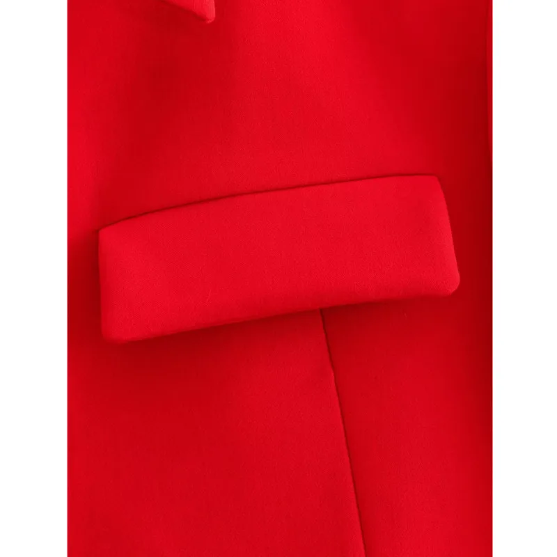 2023 Autumn New Women's Fashion Versatile Flip Decoration Short Suit Coat womens tops and blouses Hot Recommend