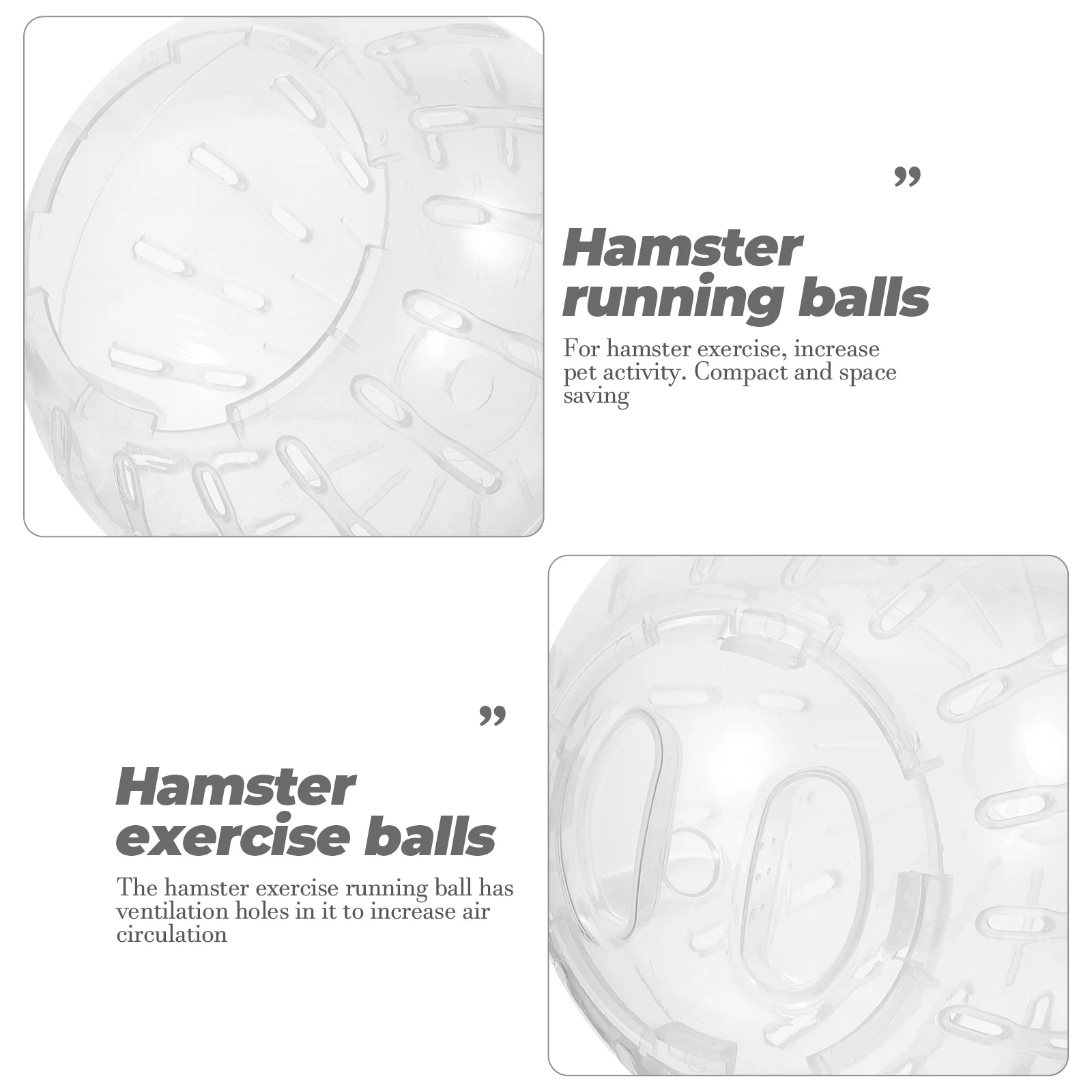 Pet Exercise Balls Hamster Running Ball Supplies Small Pet Exercise Balls Chinchilla Toys Roll The Plastic Stuff