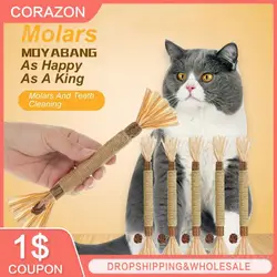 Cat Tooth Cleaning Silvervin Stick Clean Teeth And Remove Tartar Polygonum Stick Wooden Polygonum Stick Lafite Grass Cat Toy