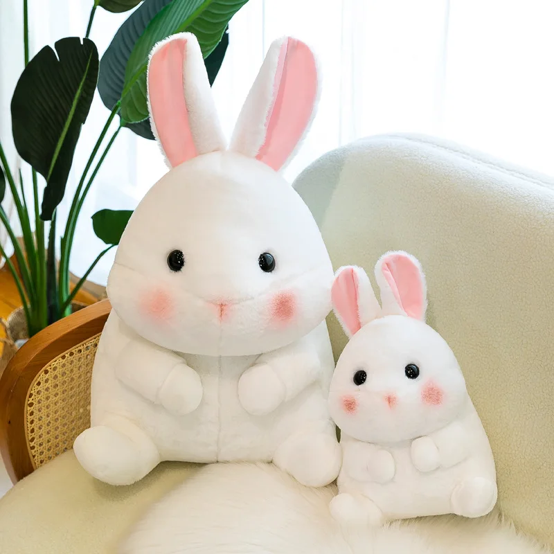 

Милый жирный маленький белый кролик, плюшевая игрушка, Спящая кукла, милая детская мягкая игрушка с Белым Кроликом