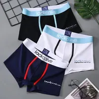 3 pièces culottes masculines coton sous-vêtements masculins boxeurs respirant homme Boxer imprimé caleçons confortables hommes sous-vêtements M-3XL 1