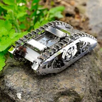 Steel demon gear mechanical drive tank metal puzzle difficult DIY assembling model spring power 1