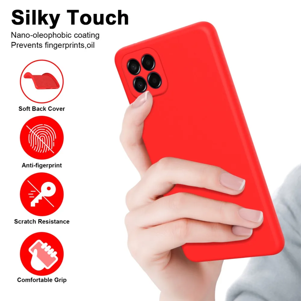 Premium Silicone Phone Case - Elegant Protective Cover in Candy Colors