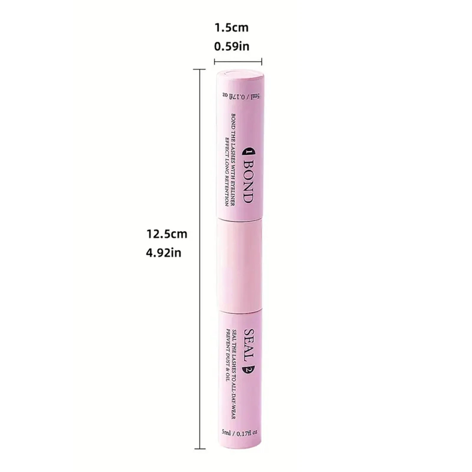 Double-headed eyelash extension glue bond and seal non-smudged strong hold transparent sealer makeup accessories