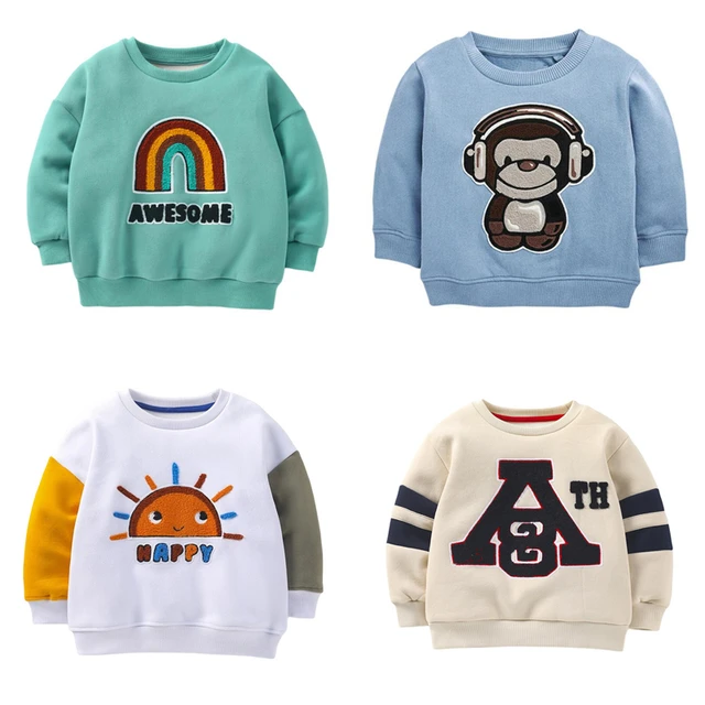 Hoodies das crianças Crianças Curioso George Macaco Bonito Dos Desenhos  Animados Moletons Do Bebê Algodão Pullover