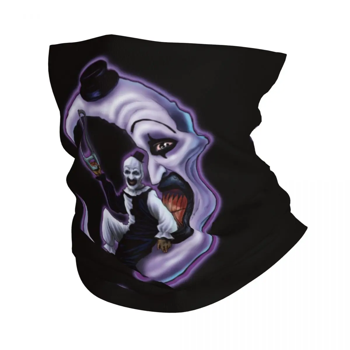 

Terrifiers Movie Horror Art Slasher Halloween Winter Headband Neck Warmer Men Women Ski Hunting Tube Scarf Face Bandana Gaiter