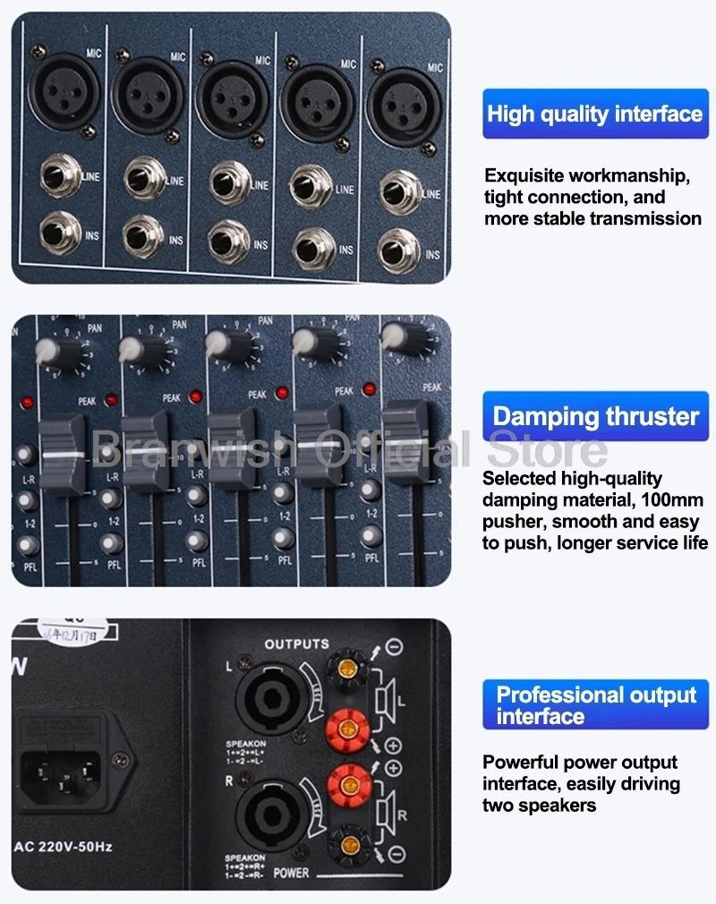 Mezcladora amplificada Branwish