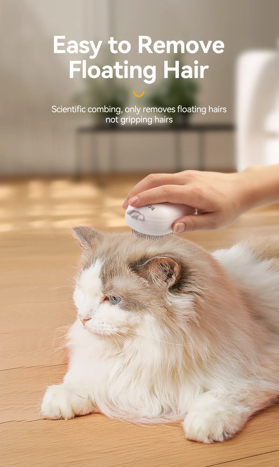 Pet Steam Comb Cat Hair Brush Electric Sprayer Cat Dog Brushes for Massage - PeticaDeals