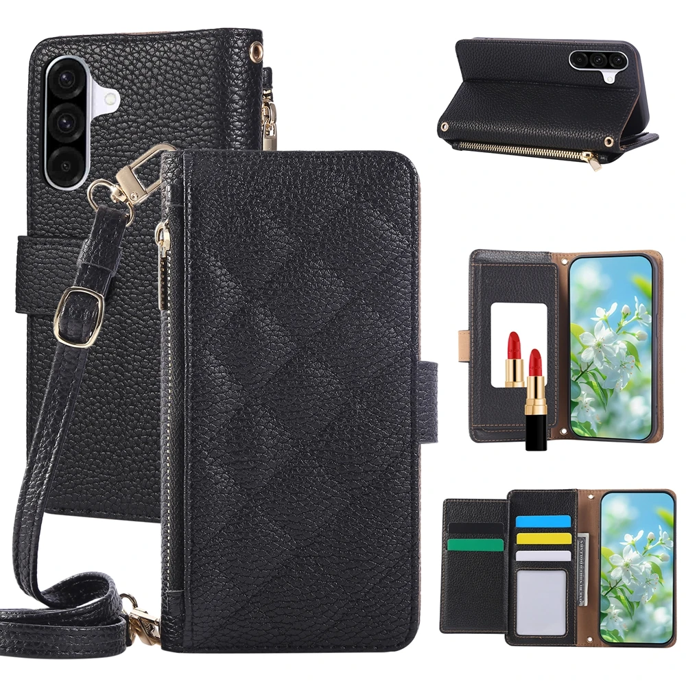 Stylish Crossbody Wallet Phone Case with Detachable Strap