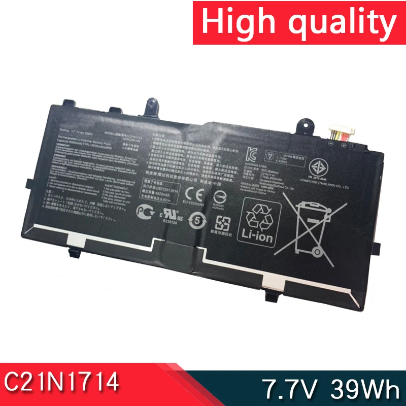 Новый аккумулятор C21N1714 7,7 V 39Wh для ASUS VivoBook Flip 14 TP401 TP401N TP401M TP401NA TP401CA J401MA J401CA Series 0B200-0274000
