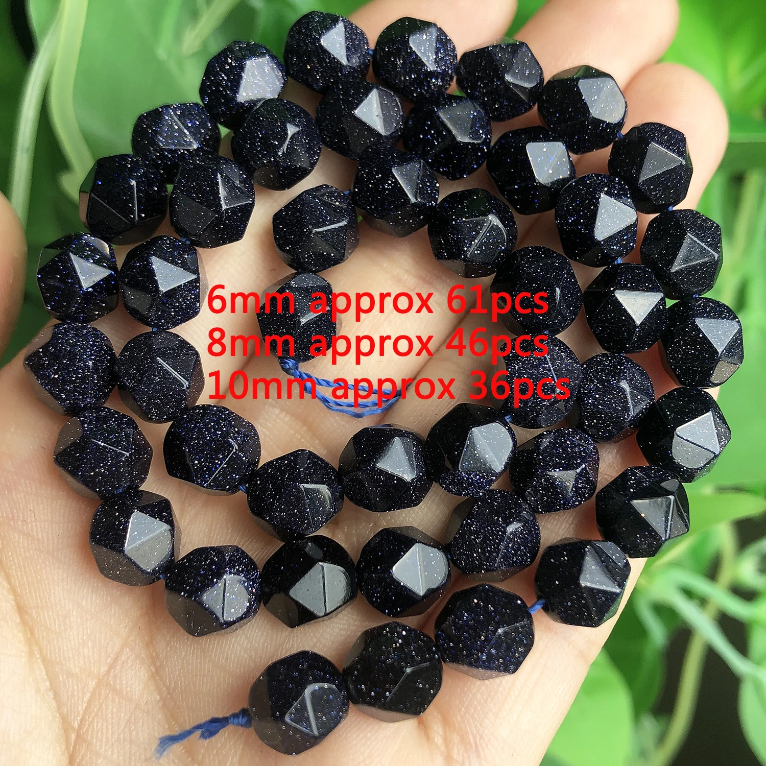 Enhance your craft with these Natural Blue Sandstone Irregular Faceted Beads for DIY Jewelry and Bracelet Making.