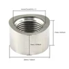 Stainless Steels Oxygen Sensor Bung Plug Nut Stepped Mounting Cap Kit Plug Nut Plug Wideband Nut Fitting Weld Bungs M18X1.5 6