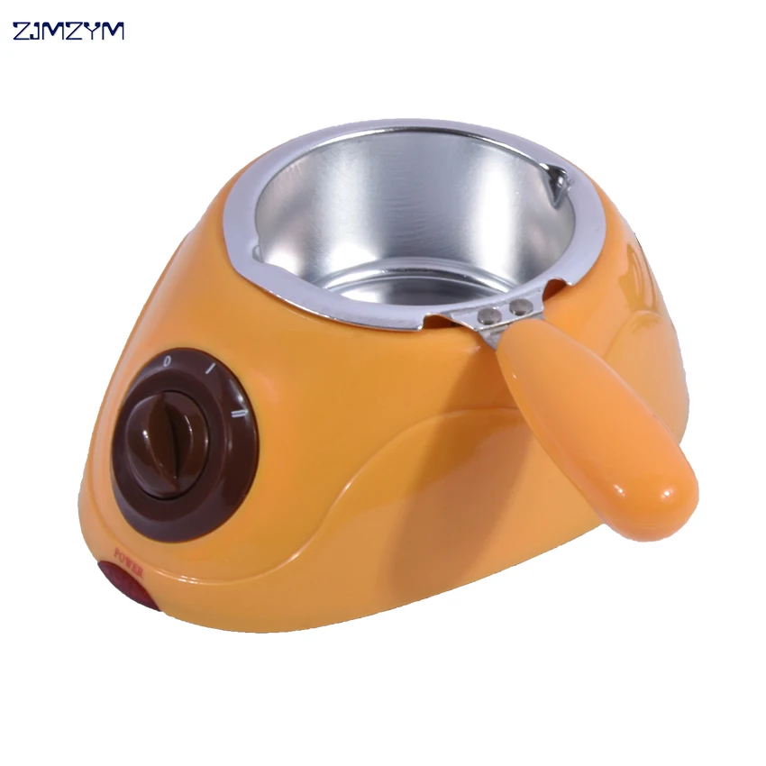 Hot Selling home Electric Chocolate Fountain Fondue Singer Chocolate Melt Pot Yellow and Pink Melting Machine 250ml Capacity