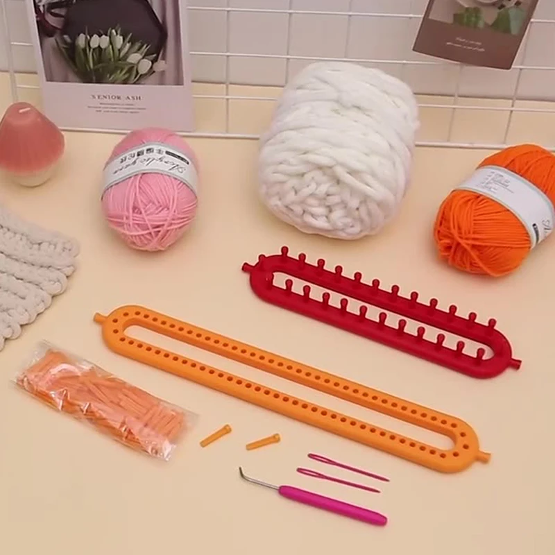 4pcs Round Knitting Loom Set Plastic Scraf Hat Bags Maker Craft