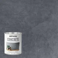 379906-2PK Concrete Interior Wall Paint, Quart, Charcoal, 32 Fl Oz (Pack of 2) 2