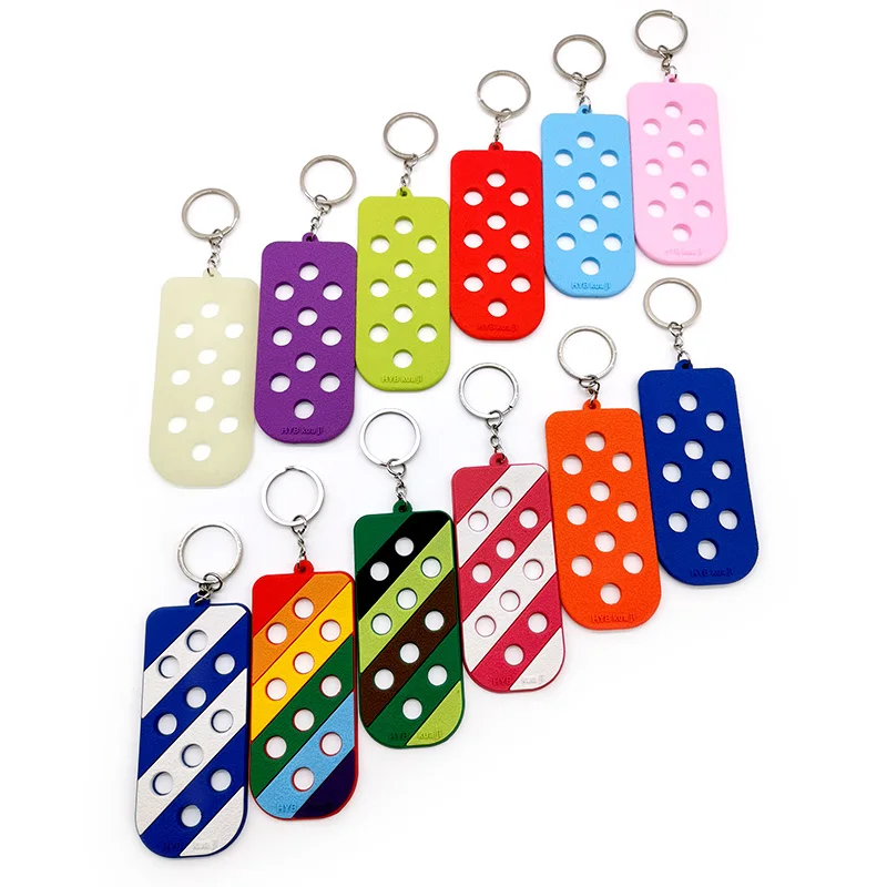 1PCS Silicone DIY Corc Shoe Charm on Keychain Colorful Kawaii Shoe Charms Fit Boy Girls Personality Accessories Casual Souvenir