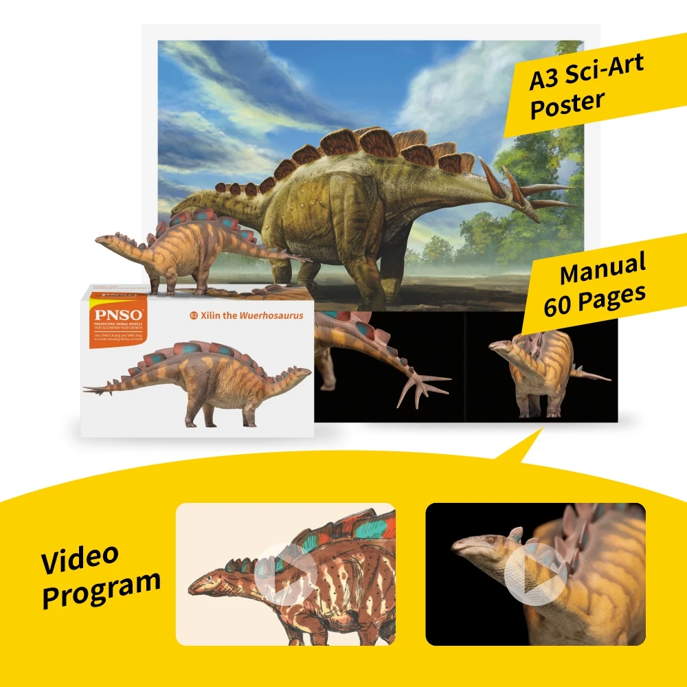 PNSO Prehistoric Dinosaur Models:82 Xilin The wuerhosaurus