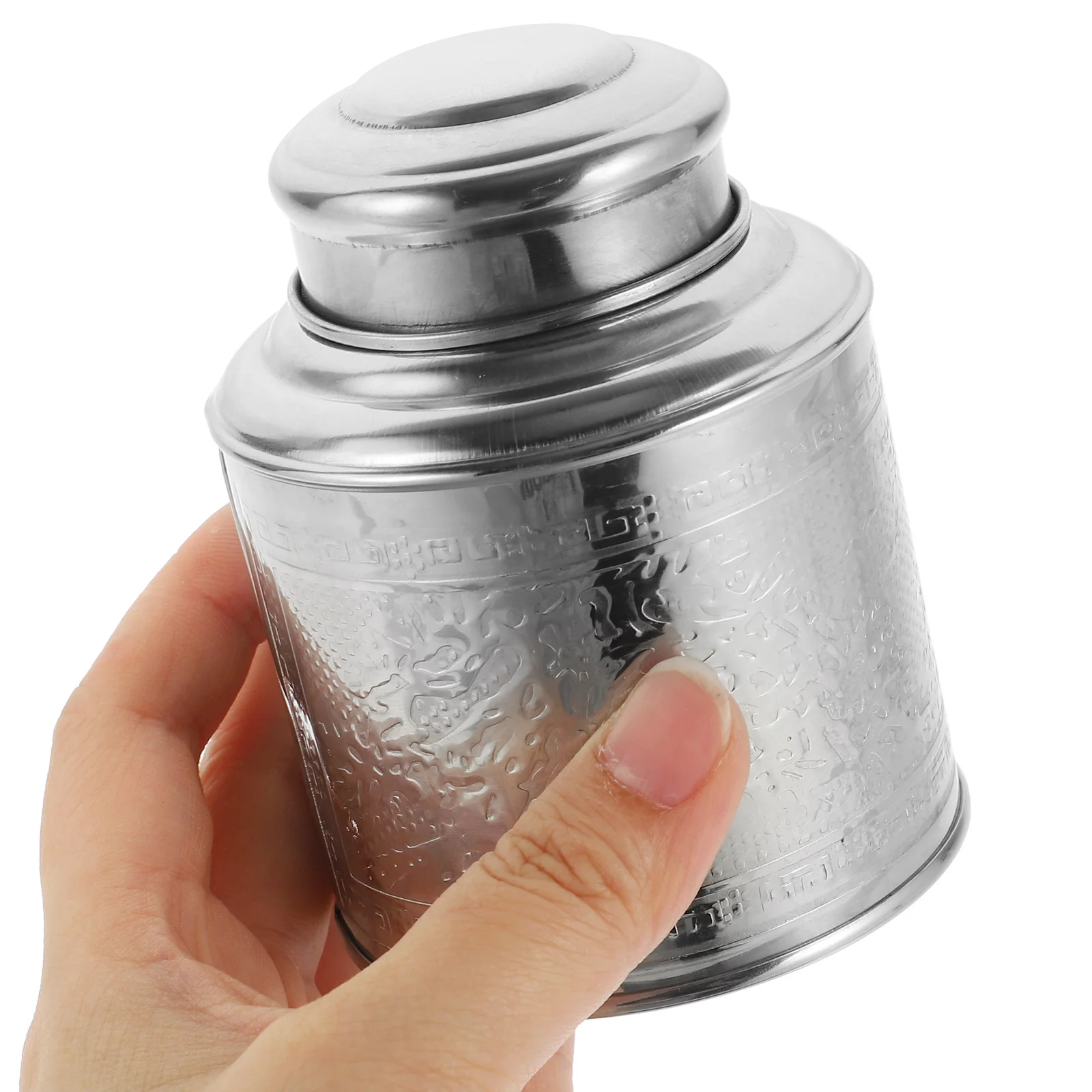 

Stainless Steel Containers with Lids Tea Gift Food Jar Storage Can Portable Miss